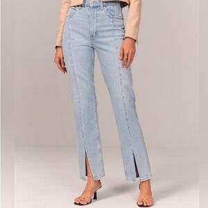 Abercrombie the 90’s Straight Ultra High Rise Curve Love 29 8 Short